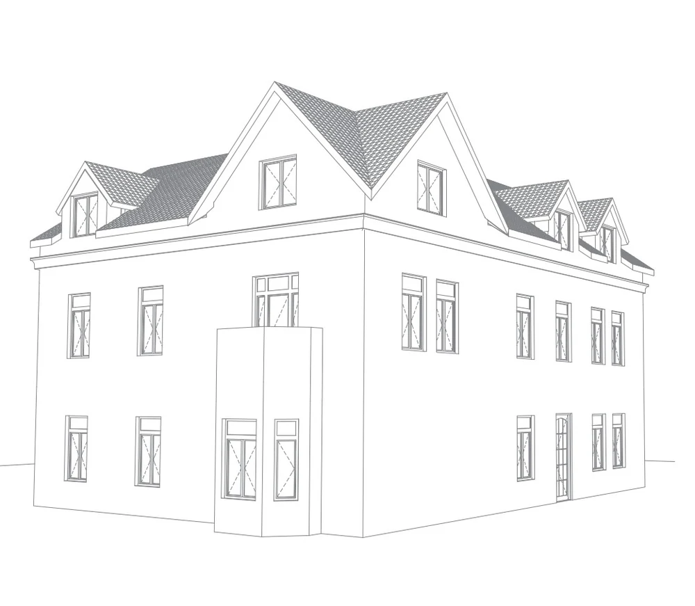 3D model pasportu — Na Dvorcích 144/9, Praha